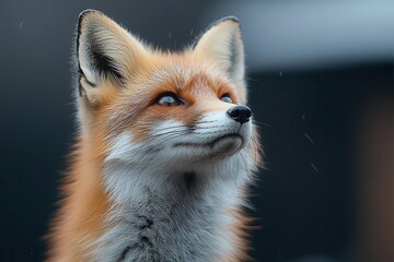 Obraz premium Fox, on white isolated background.