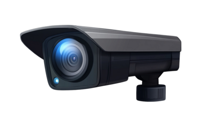 A camera with a white body and a black lens