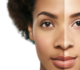 PNG Woman face skin portrait beauty.