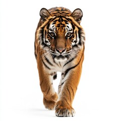 Obraz premium Tiger Walking Towards Camera.