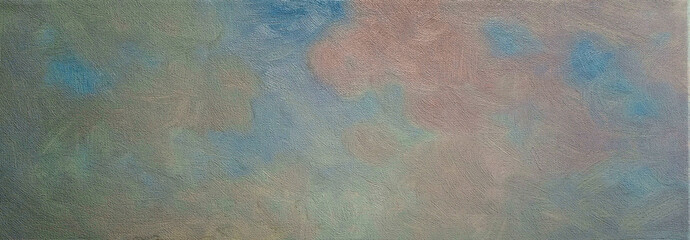 Oil paintings landscape, sky, background with clouds