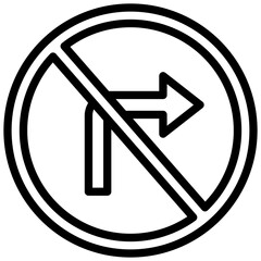 No Turn Right