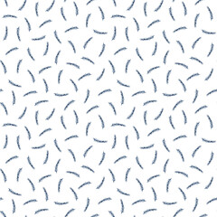 Watercolor winter wonderland seamless pattern with holiday elements, Christmas design with bells, trees, and winter decor
