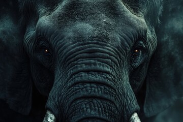 Fototapeta premium Elephant Close-Up.