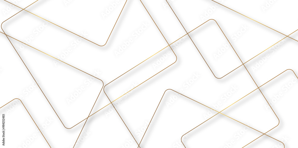 Aufkleber Abstract background golden square stock line background. abstract artistic of geometric background gold gradient abstract seamless vector pattern. Minimal style website banner, decoration Vector.	