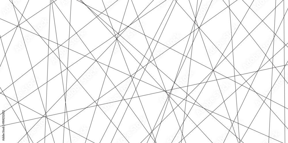 Aufkleber Abstract black lines with white background. Creative and geometric shape with luxury pattern and paper texture design. abstract background with stripes for website design Technology background.	