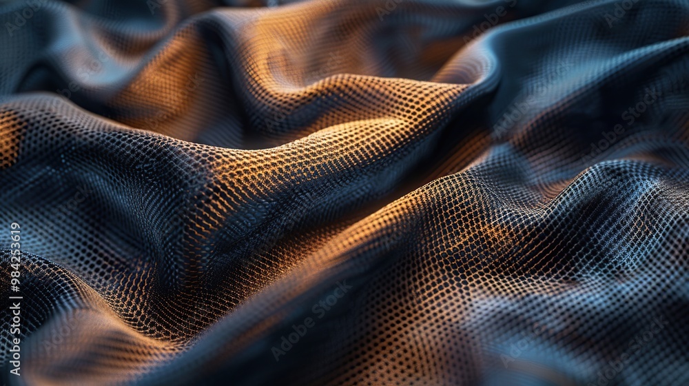 Poster high-resolution image of a smooth fabric texture with detailed weaving and colors