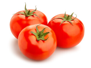 tomato path isolated on white