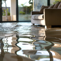 Indoor Flooding Disaster in Home