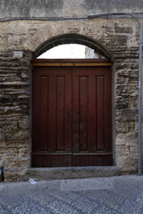 Front door in Matera, Puglia, Italy