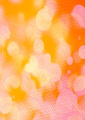 Orange bokeh vertical background for Banner, Poster, ad, celebration, event and various design works