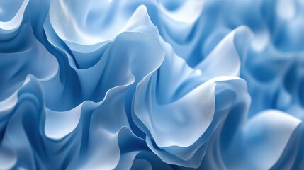 Fototapeta premium Abstract blue and white fabric texture background.