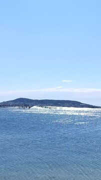 vue de l'&eacute;tang de Thau dans le sud de la France