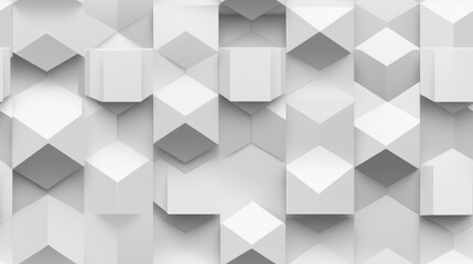 Fototapeta premium Isometric gray design on a white backdrop