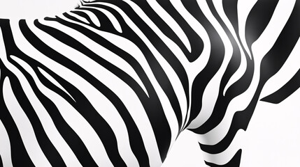 Abstract Zebra Stripes Pattern
