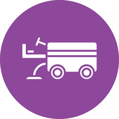 Zamboni glyph circle icon