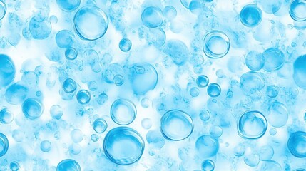 Seamless blue bubbles