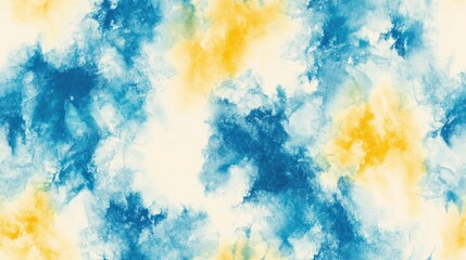 Obraz premium Surreal Tie Dye Pattern Hand painted Watercolor Design Hand drawn Batik with Paint Texture Ornament Artistic Background for Textile Surface Fashion Swimwear and Linen