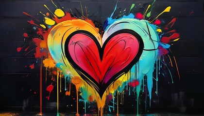 Fototapeta premium background with graffiti