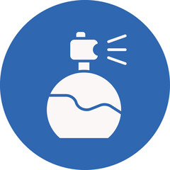 Perfume glyph circle icon