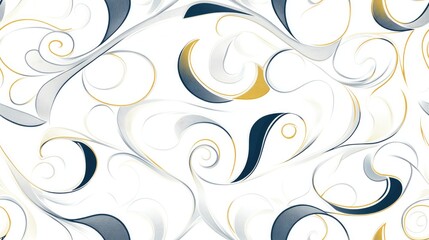 Abstract ornamental pattern on a white background Elegant wrapping design