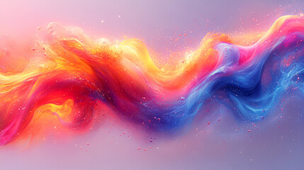 Vibrant abstract swirl depicting a blend of colors that evoke creativity and movement, perfect for artistic backgrounds.