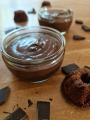 Rich Brown Mousse au Chocolat Dessert