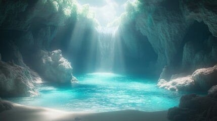 Hidden Waterfall Cave - Tropical Paradise