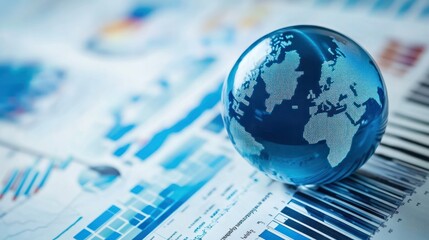 Global Business Analytics with Blue Globe and Data Charts