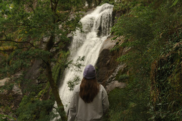 Serene Contemplation by Ribasieira Waterfall