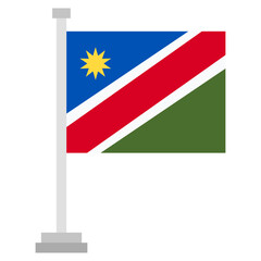 Fototapeta premium Vector Icon for Namibia, country, national, flag, world flag