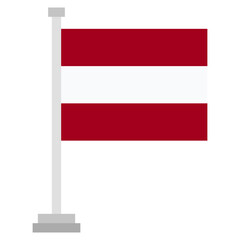 Vector Icon for Latvia, country, national, flag, world flag