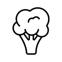 Broccoli vector design, isolated on white background, iron rich vegetable