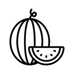 Delicious and refreshing watermelon fruit, premium vector of watermelon