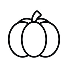 A bright pumpkin, representing autumn harvest and festive decor