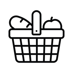 A picnic basket, ready for outdoor meals in the garden