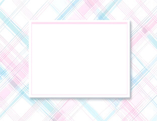 Fototapeta premium Abstract Pastel Geometric Background with Frame