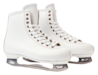 PNG White Figure skate footwear skating sports.