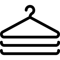 Simple vector icon clothes rack