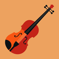 Fototapeta premium vector illustration of violin