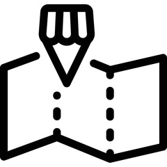 Simple vector icon store location