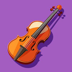 Fototapeta premium vector illustration of violin