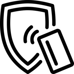 Simple vector icon secure payment