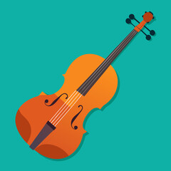 Fototapeta premium vector illustration of violin
