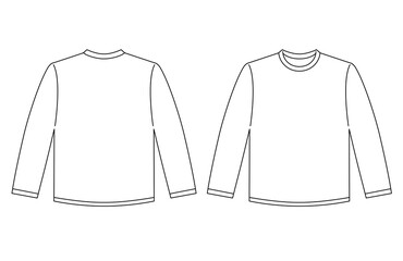 長袖Tシャツ　白無地