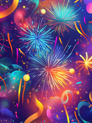 Christmas and New Year-themed graphic background