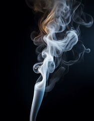 smoke on black background