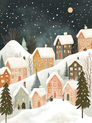 Christmas and New Year-themed graphic background