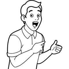 amazed-man-points-finger-to-side-and-opens-mouth-i