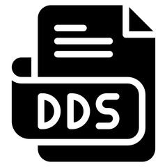 Vector Icon dds, file type, file format, file extension, document